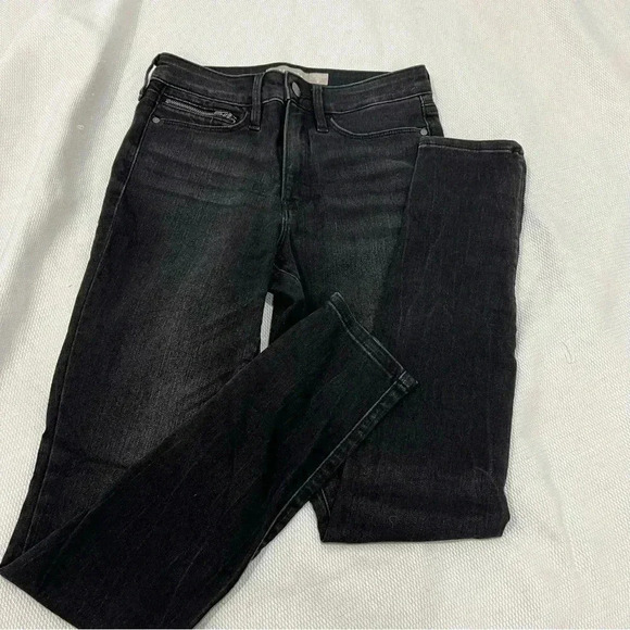 Athleta Carbon Wash Black Ultra Skinny Zip Ankle Sculptek Jeans Size 0 - Picture 2 of 12